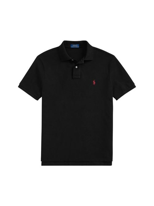 polo uomo custom/slim cotone piqué nera POLO RALPH LAUREN | 710782592001